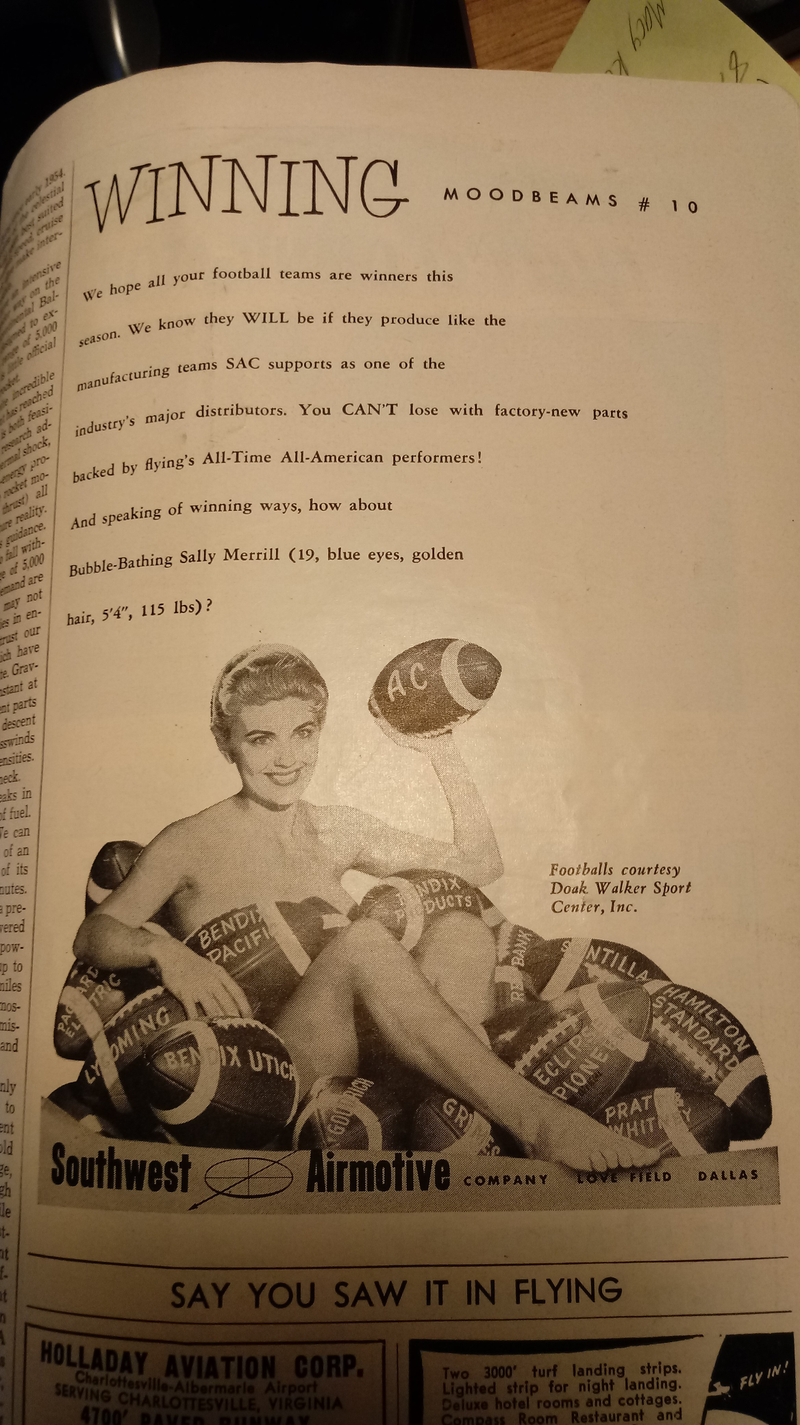 Illustration for article titled Inside Old Flying: November 1955.